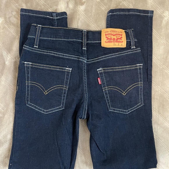 Levi’s 512 Boys Slim Taper Jeans | Dark Wash | 12 Reg (26x26) - Picture 5 of 5